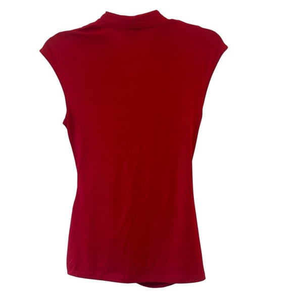 XOXO Red Draped Blouse Vintage Y2K Party Medium - Picture 3 of 7